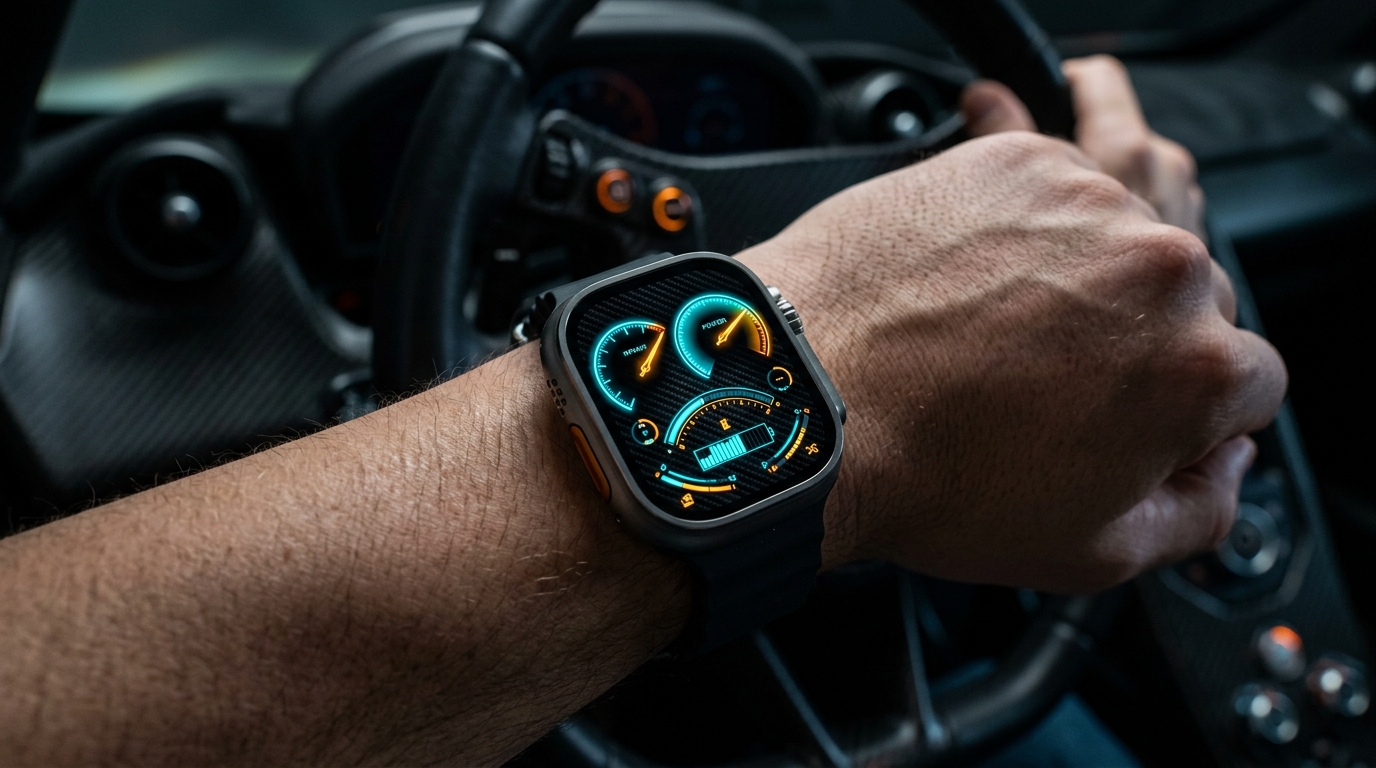 Digital Cluster Watch Face: Car Dashboard & Telemetry Styles